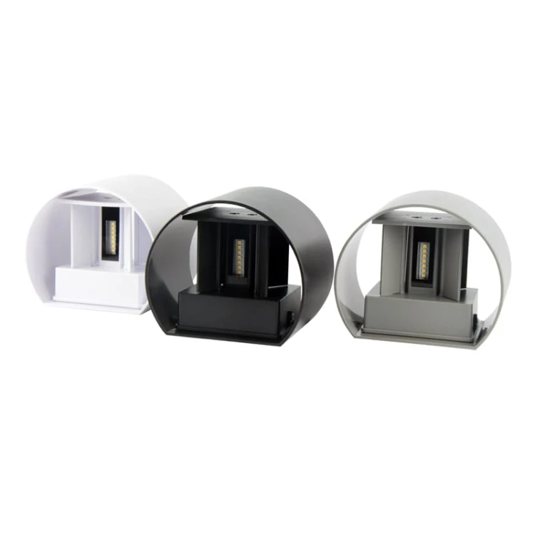 kinkiet zewnętrzny szary 2x3W