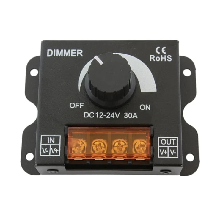 Ściemniacz sterownik LED manualny obrotowy 30A