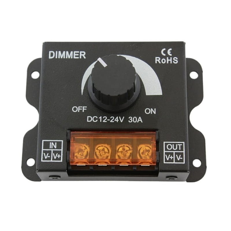 Ściemniacz sterownik LED manualny obrotowy 30A