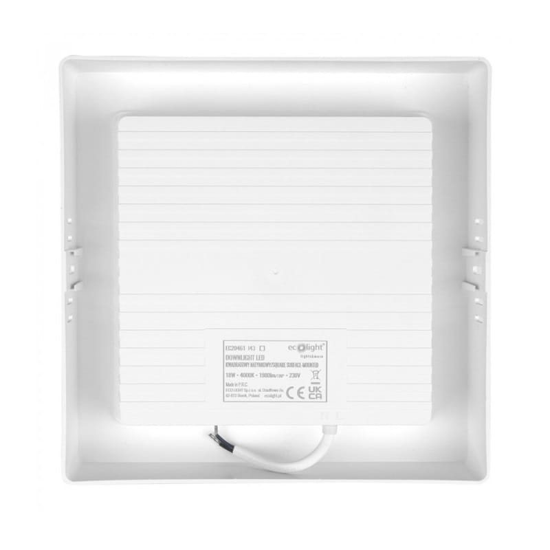Panel LED 18W natynkowy kwadrat biały neutralny 4000K EC20461
