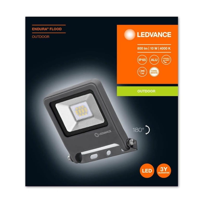 Naświetlacz LED LEDVANCE FLOODLIGHT Endura 10W - 4000K szary outdoor
