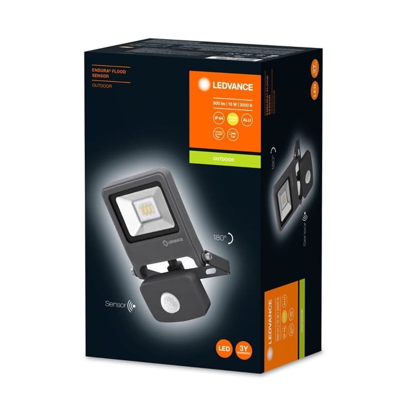 naświetlacz 10W 4000K z czujnikiem ruchu opakowanie
