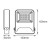 Naświetlacz LED LEDVANCE FLOODLIGHT Endura 20W - 4000K szary wymiary