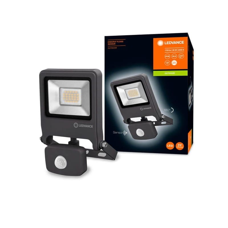 naświetlacz szary 20W 4000K szary z opakowaniem