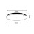 Plafon LED SALUS 40W 230V IP44 CCT + pilot wymiary