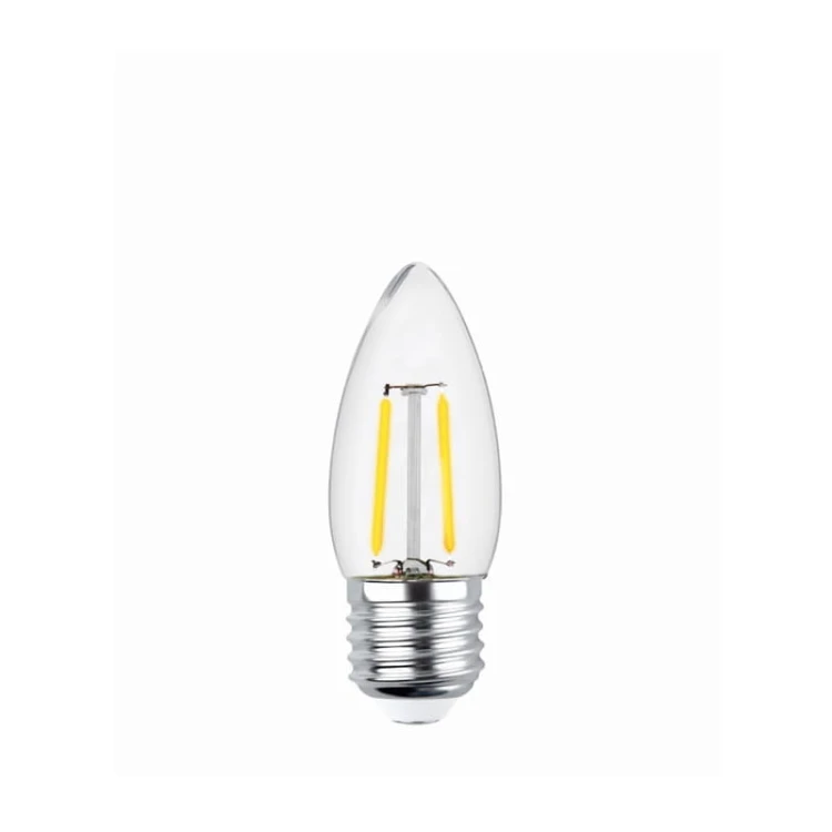 Żarówka LED E27 2W Filament C35 2700K COG przezroczysta