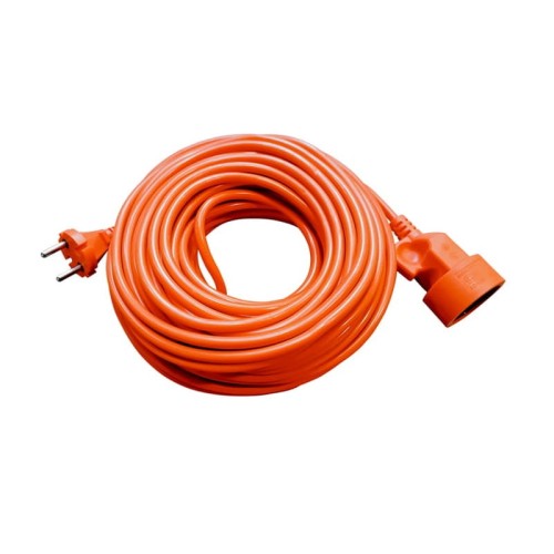Przedłużacz ogrodowy jednogniazdowy 10m 2500W 10A z przewodem OMY 2x1mm2 ECO pomarańczowy