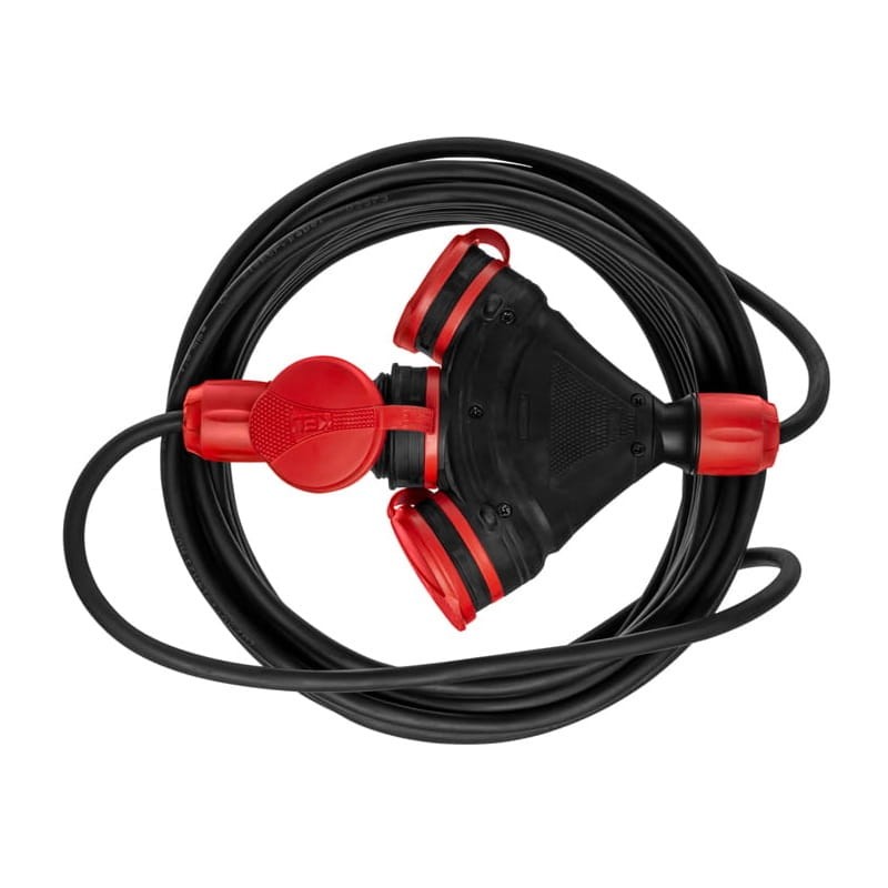 przedłużacz budowlany 25m 3x1,5 KEL