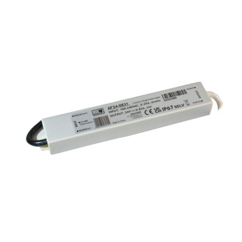 Zasilacz LED MWPower 20W 24V DC 0,83A hermetyczny