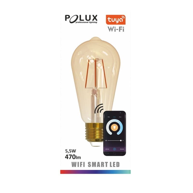 żarówka led filament 5,5W sterowana aplikacją TUYA