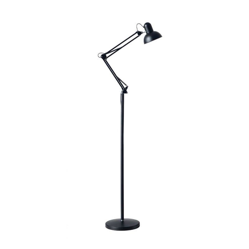Lampka podłogowa AURIQ ST E27 czarna