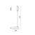 Lampka biurkowa LED VISUA DESK 5W CCT szara wymiary