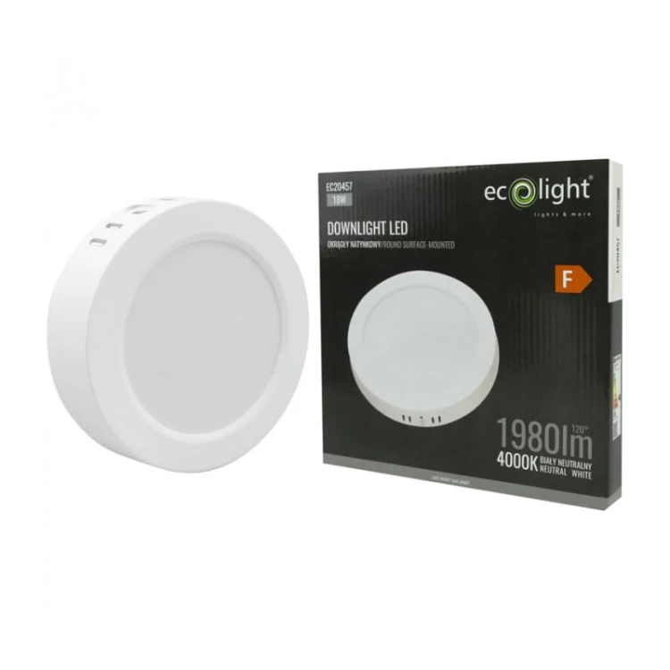 Panel LED 18W natynkowy okrągły biały neutralny 4000K