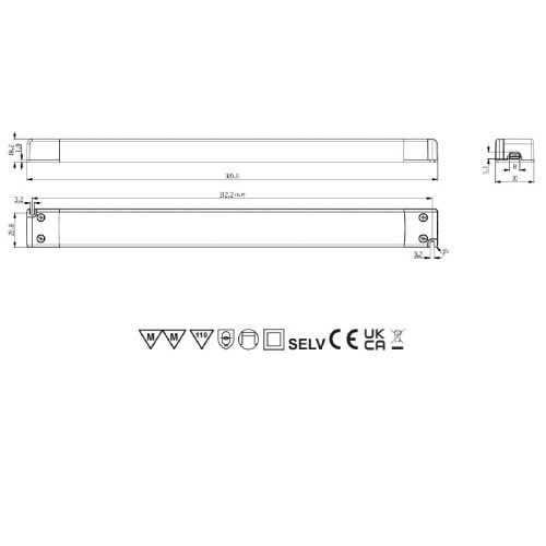 Zasilacz LED 200W 24V 8,33A meblowy SLIM POS Power FTPC200V24-S3_1