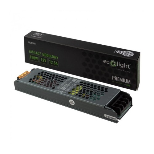 Zasilacz LED 150W 12V 12,5A modułowy SLIM_1