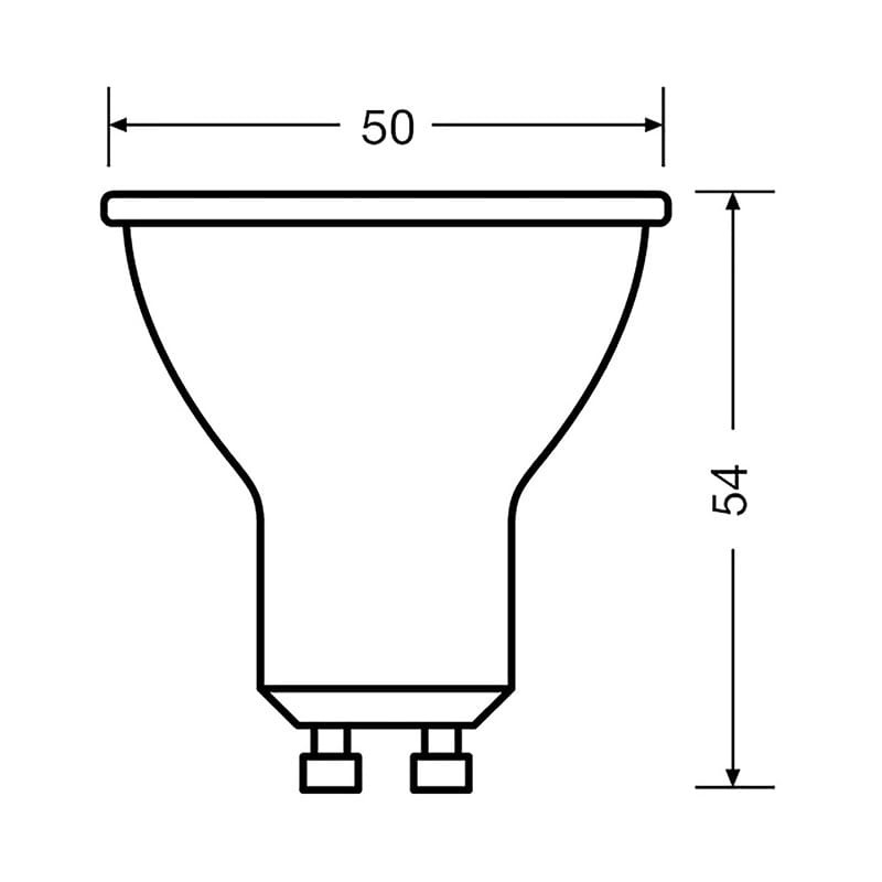Żarówka LED Osram GU10 4,5W 4000K biała neutralna - 3-pak_4