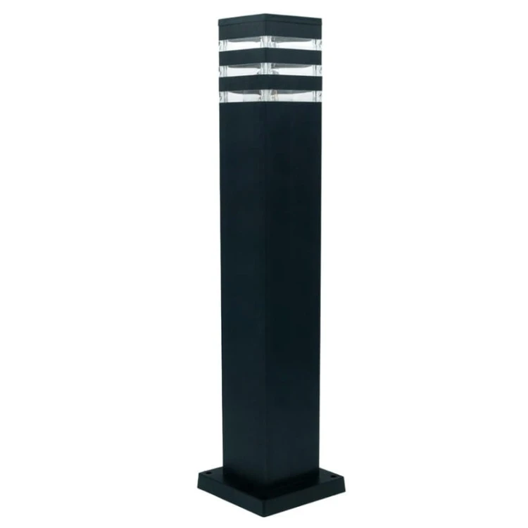 Słupek, lampa ogrodowa E27 60cm Sagitta czarna z czujnikiem ruchu ID-8019-CZ