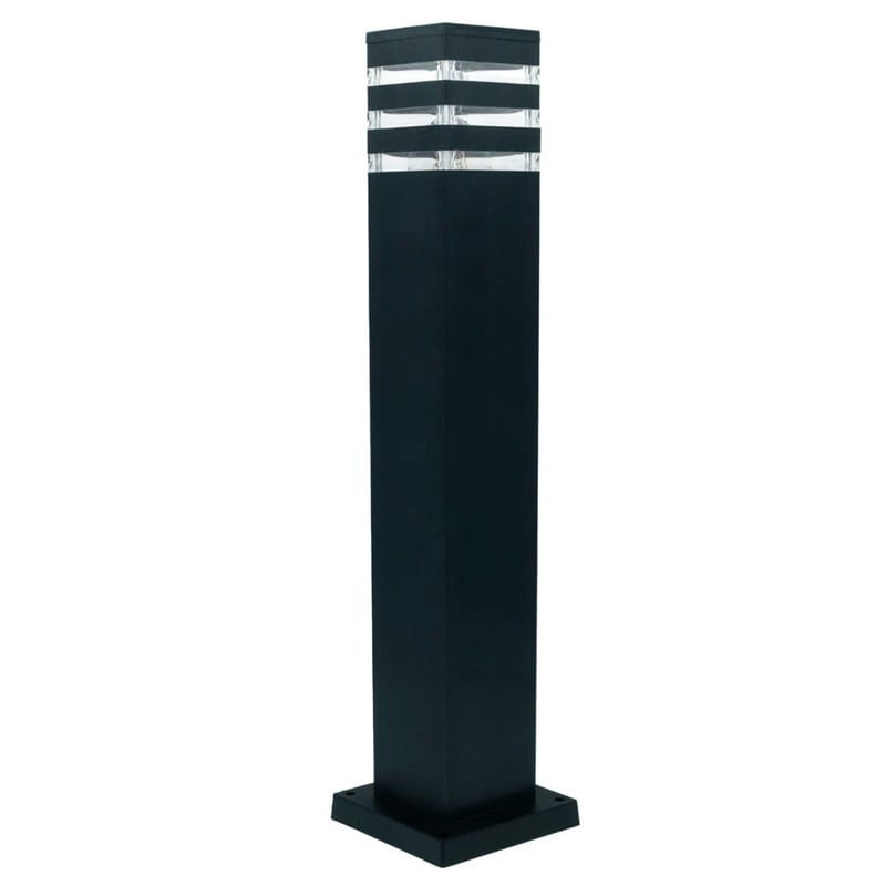 Słupek, lampa ogrodowa E27 60cm Sagitta czarna z czujnikiem ruchu ID-8019-CZ