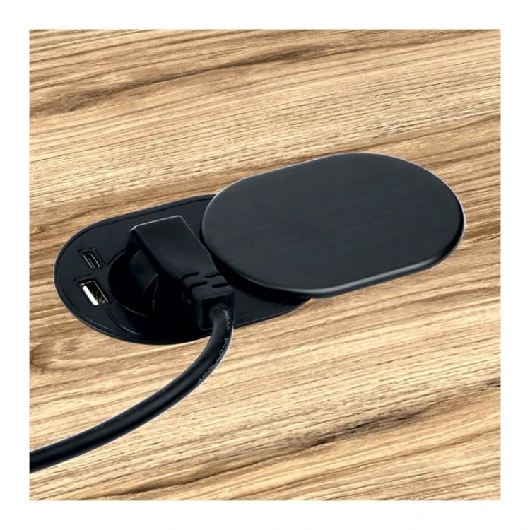 Gniazdo meblowe Slide Box z USB A+C wpuszczane do blatu