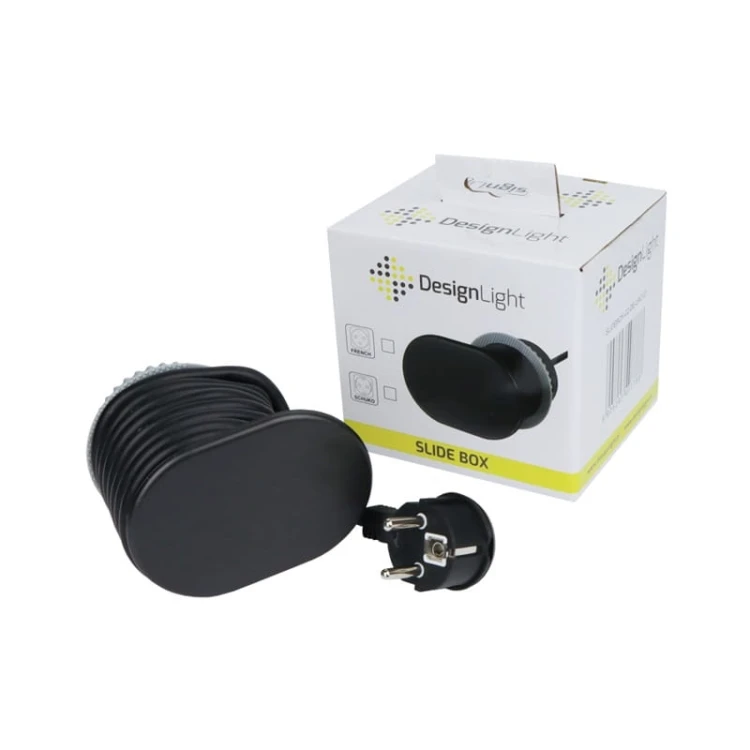 Gniazdo meblowe Slide Box z USB A+C wpuszczane z opakowaniem