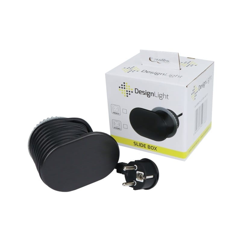 Gniazdo meblowe Slide Box z USB A+C wpuszczane z opakowaniem