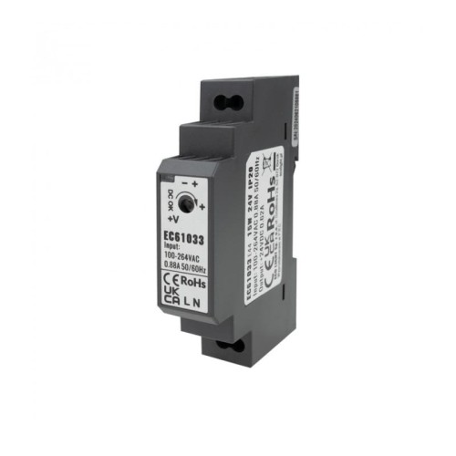 Zasilacz LED 15W 24V DC 0,62A na szynę DIN Premium