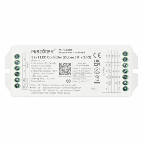 Sterownik kontroler LED 5w1 Mono CCT RGB RGBW RGBCCT 12-48V 20A Milight