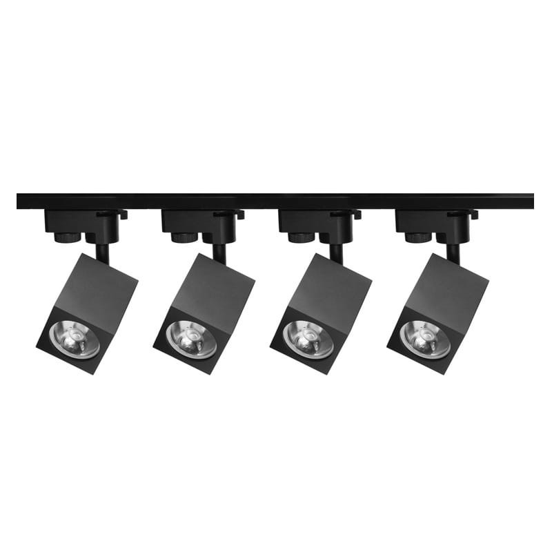 Lampa na szynoprzewód BRICK - czarna przykład zastosowania