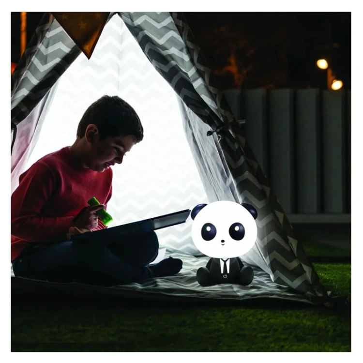 Lampka LED dekoracyjna Panda z akumulatorem + przewód USB-C zdjęcie poglądowe