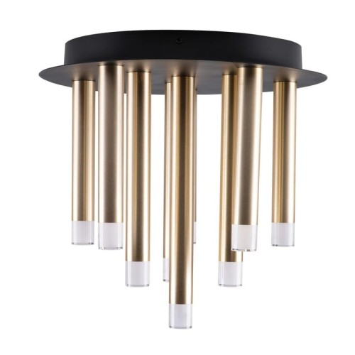 Lampa sufitowa 9xG9 GLAM czarno-złota