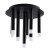 Lampa sufitowa 9xG9 GLAM czarna