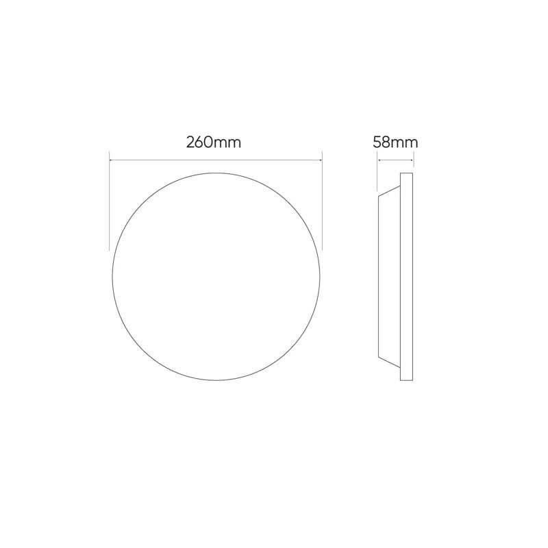 Plafon lampa LED Lite 12W IP44 4000K z czujnikiem ruchu ścienna, sufitowa, korytarzowa, okrągła wymiary