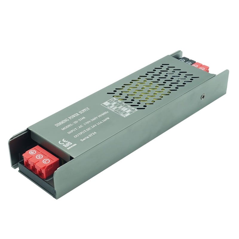 Zasilacz LED Slim PRO 360W 24V 15A modułowy SOFT START, tryby jasności