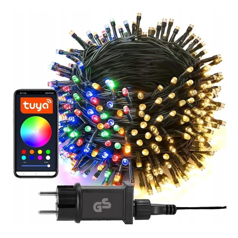 Lampki choinkowe LED RGB 230V Bluetooth Smart 20m Wifi Tuya