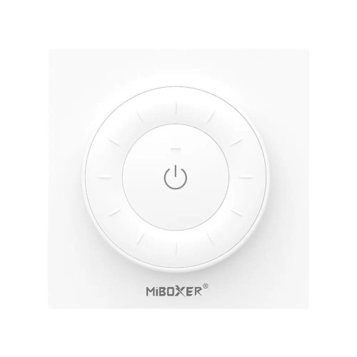 Pilot panel naścienny MONO CCT z pokrętłem biały MiBoxer Milight