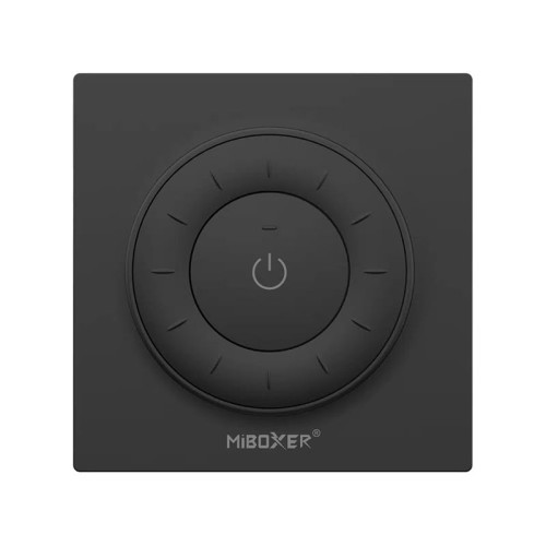 Pilot panel naścienny MONO CCT z pokrętłem czarny MiBoxer Milight