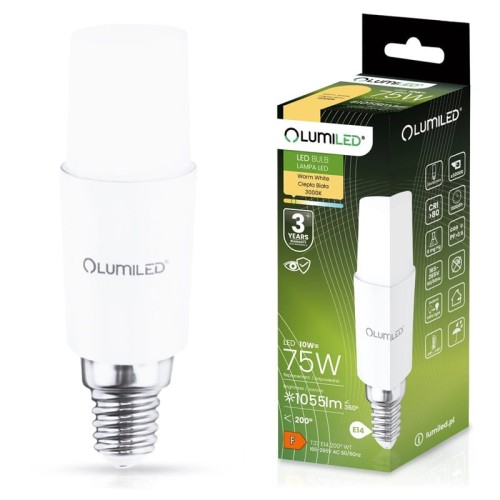 Żarówka LED E14 10W ciepła 3000K 1055lm Stick