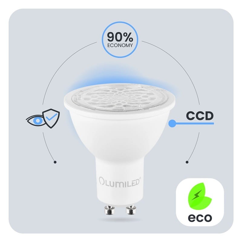 Żarówka LED GU10 6W 4000K biała neutralna regulowana