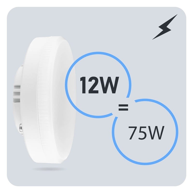 Żarówka LED GX53 12W 230V 3000K biała ciepła