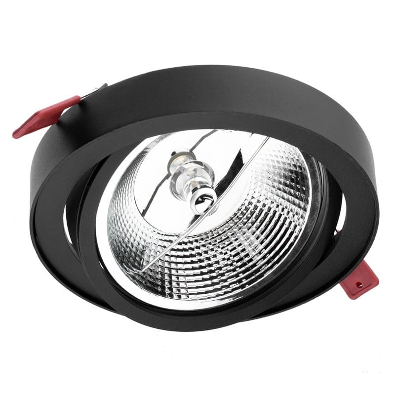 Oprawa podtynkowa ES111 GU10 14cm okrągła ruchoma czarna