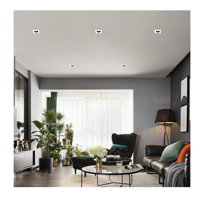 oprawa podtynkowa biała kwadrat ES111 zdjęcie poglądowe