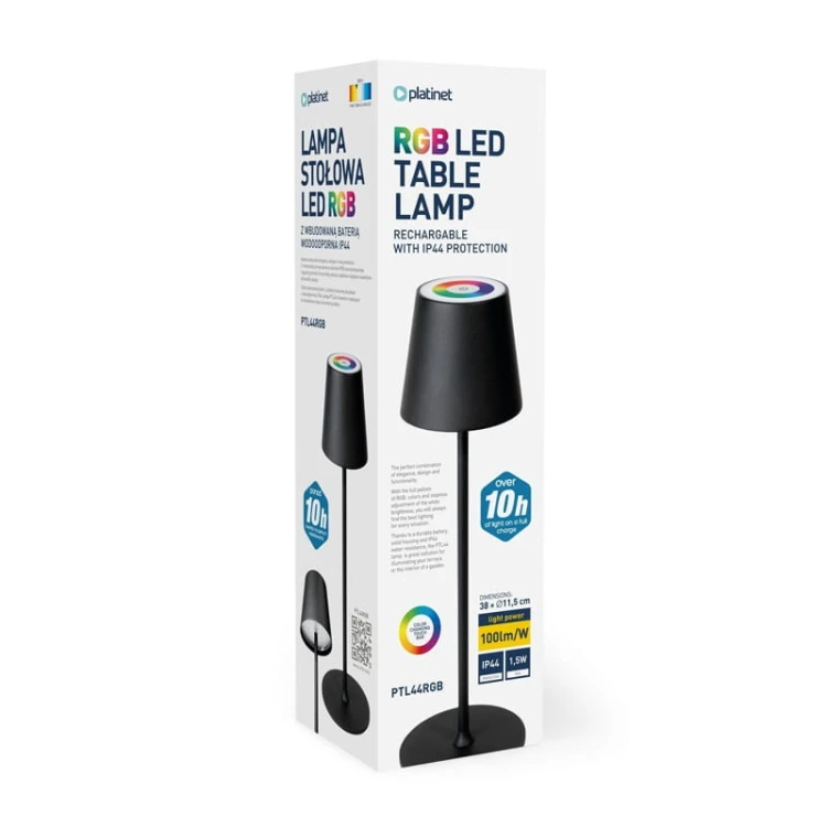lampka do sypialni RGB 1,5W ładowalna
