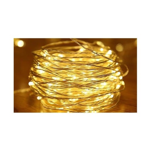 Łańcuch LED świąteczny 3xAA 30LED 3m biały ciepły, na stół, choinkę