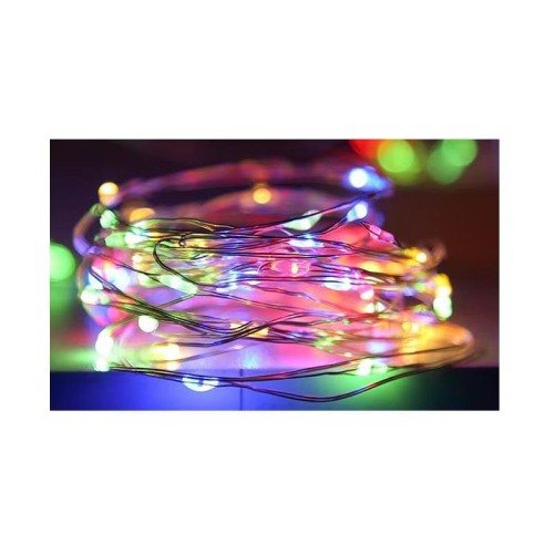 Łańcuch LED świąteczny 3xAA 30LED 3m RGB na stół świąteczny, stroik