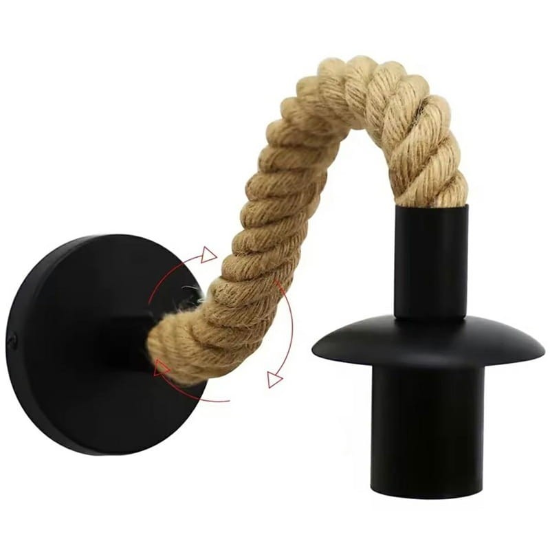 kinkiet ścienny E27 sznur