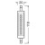 Żarnik, lampa LED R7S 12W 230V 118mm 2700K biała ciepła wymiary