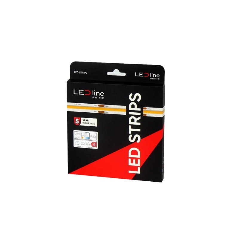 Taśma LED LEDline COB 600 24V CCT ciepła-zimna 8W/m IP20 5m opakowanie