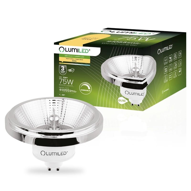 Żarówka LED GU10 ES111 10W biała neutralna 24° ściemnialna
