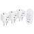 Zestaw bezprzewodowych gniazd mini sterowanych pilotem 3+1 OR-GB-438(GS)