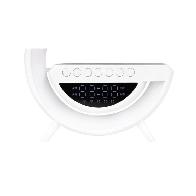 Lampka biurkowa LED G 5W RGB biała QI z głośnikiem